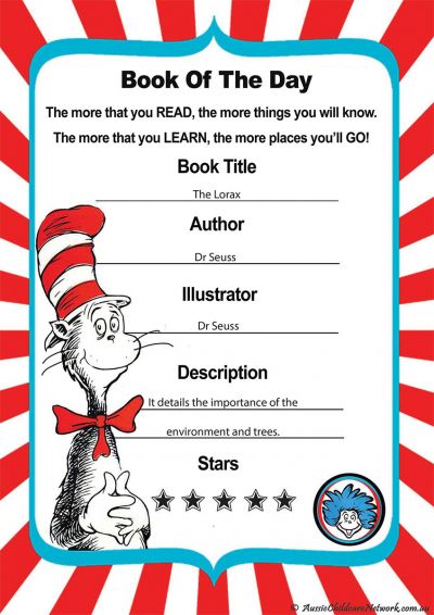 Book Of The Day Template