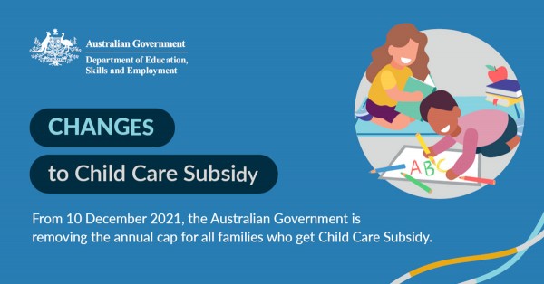 Removal Of Child Care Subsidy Annual Cap