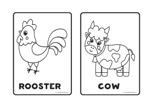 Farm Animals Colouring Pages