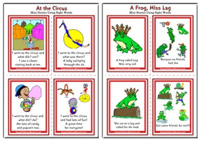 Sight Words Mini Stories