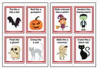 Halloween Gross Motor Movement Cards