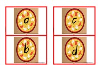 Pizza In A Box Letter Matching