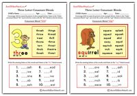 Three Letter Blends - Beginning Consonant Blends