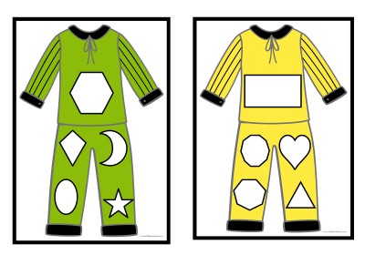 Pyjama Match The Shapes