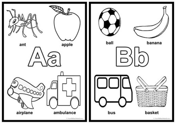 Alphabet Colouring Pages