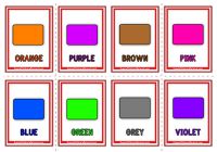 Colour Words Flashcards - Classic