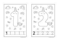 Unicorn Number Colouring