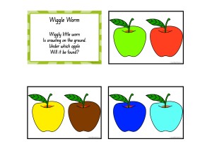 Wiggle Worm Colour and Number Rhyme Posters