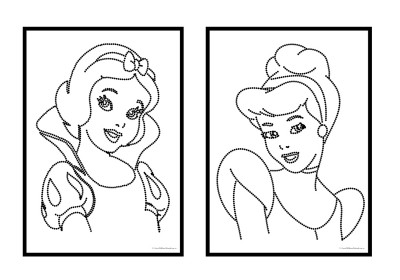 Princess Tracing Dots