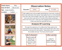 Observation Notes