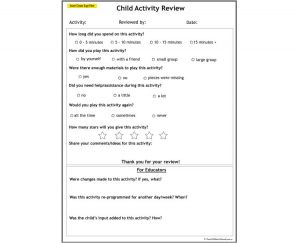 Child Activity Review