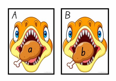 Feed The Dinosaur Letters