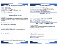 Violent Behaviour Incident Report