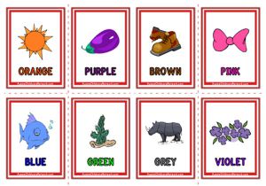 Colour Objects Flashcards - Objects
