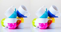 Nail Polish Marbled Mugs