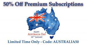 50% Discount Australia Day Sale