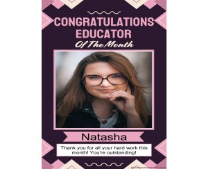 Educator Of The Month Display