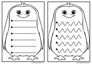 Penguin Tracing Lines