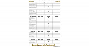 School Readiness Checklist Template