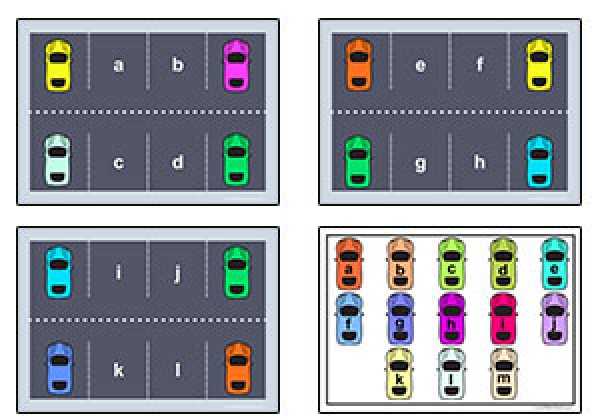 Alphabet Parking Match