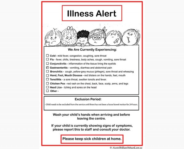 Illness Alert - Aussie Childcare Network