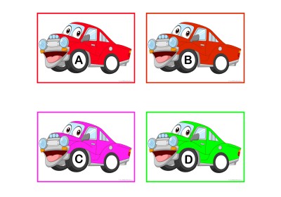 Car Wheels Alphabet Match