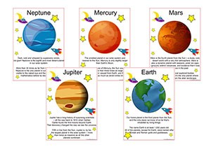 Planet Information Posters - Cartoon