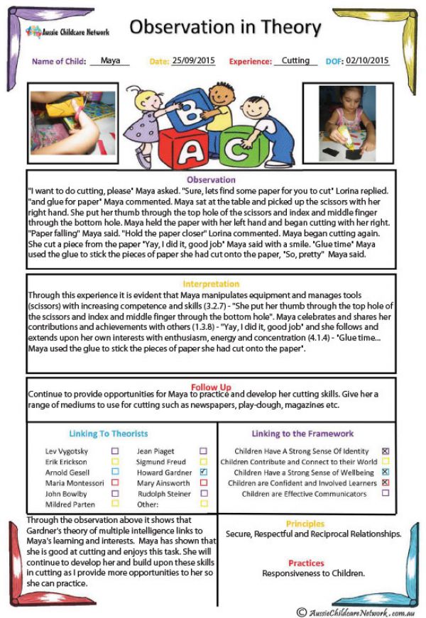 templates newsletter printable kindergarten free Template Aussie In Theory Childcare Observation  Network