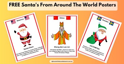 Free Santa&#039;s From Around The World Posters