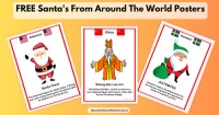 Free Santa&#039;s From Around The World Posters