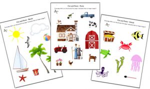 Cut and Paste Worksheets - Cutting Skills