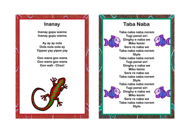  Aboriginal and Torres Strait Islander Songs Posters