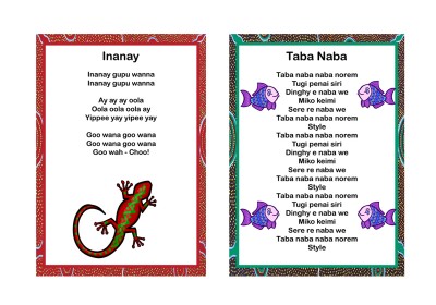  Aboriginal and Torres Strait Islander Songs Posters