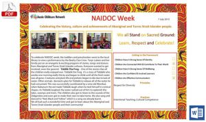 NAIDOC Week Learning Story Template