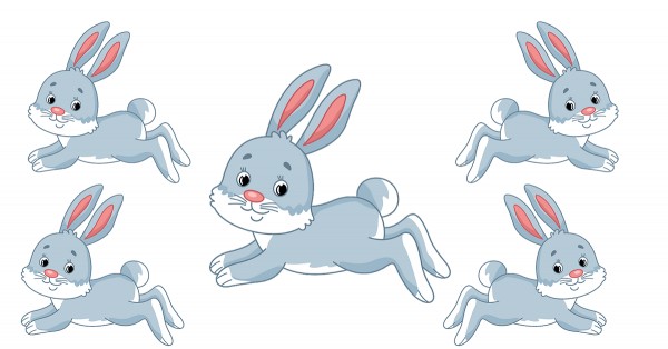 Five Little Bunnies Went Out To Play