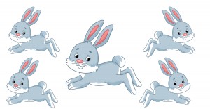 Five Little Bunnies Went Out To Play