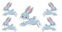 Five Little Bunnies Went Out To Play