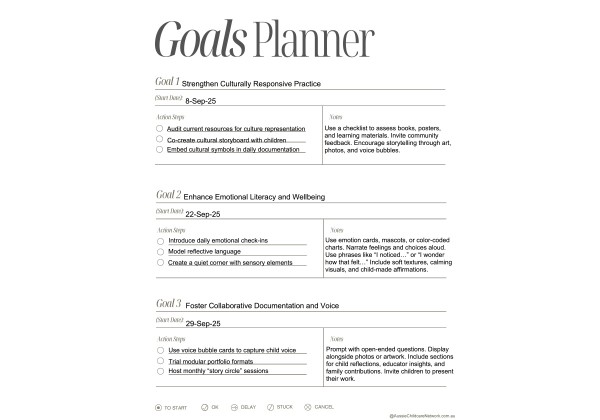 Goals Planner