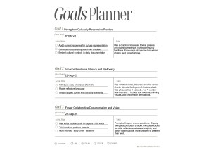 Goals Planner