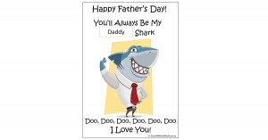 Daddy Shark Template For Fathers Day