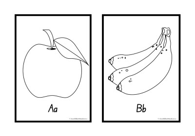 Alphabet Picture Colouring