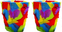 Tissue Paper Flower Pot