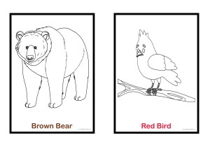 Brown Bear Colouring Pages