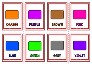 Colours Flashcards - Classic
