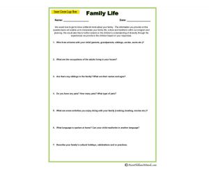 Family Life - Parent Input