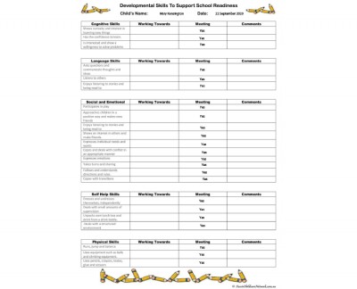 School Readiness Checklist