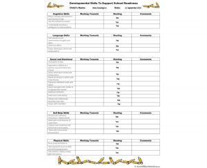 School Readiness Checklist