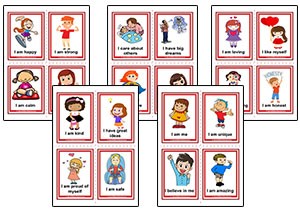 Positive Affirmation Flashcards With Pictures