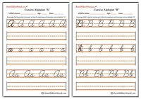 Cursive Alphabet