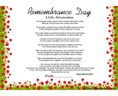 Remembrance Day Poem
